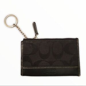 Coach mini coin wallet case keychain